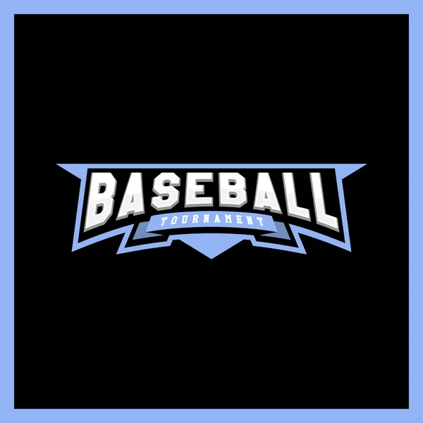 Logo profesional moderno para una liga de béisbol. Logo de estilo deportivo. Camiseta emblema — Vector de stock