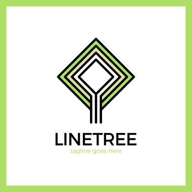Biyo logosu, çevre işareti. Akıllı ve zeki hattı ağaç logolar. İş Eko temiz logo