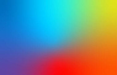 Ağ, sunum ve baskılar için soyut mavi, kırmızı ve sarı bulanık renk arkaplanı. Vektör illüstrasyonu