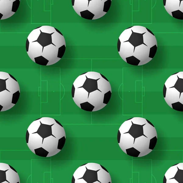 Μπάλες Ποδοσφαίρου Χωρίς Ραφή Μοτίβο Φόντο Σωρός Από Κλασικές Ασπρόμαυρες — Διανυσματικό Αρχείο