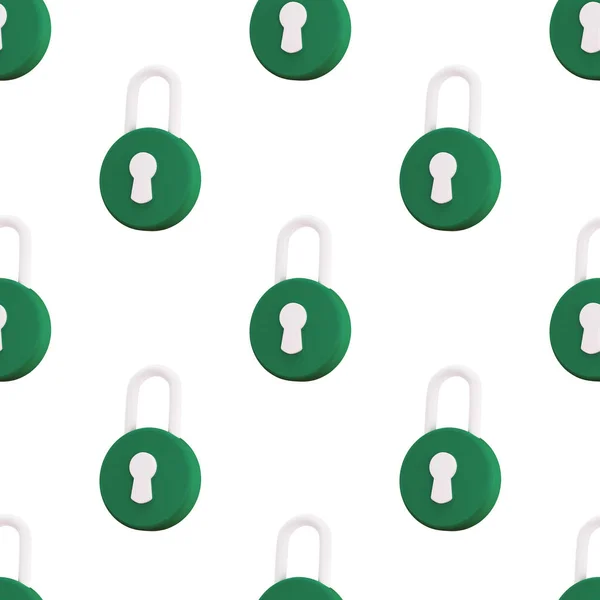 Padlock Seamless Pattern Security Safety Protection Privacy Concept Minimalism Concept — ストック写真