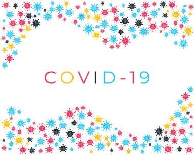 Corona virüsü veya COVID-19 hücre arkaplanı, 2019 'da Wuhan, Çin' den yeni bir virüs. Corona salgını konseptinin arka plan vektörü.