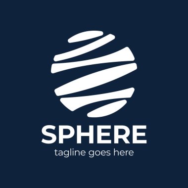 Uygulama - vektör iş logosu çizimi. Beyaz soyut şekiller. İyimserlikte pozitif geometrik işaret. Tasarım ögesi.