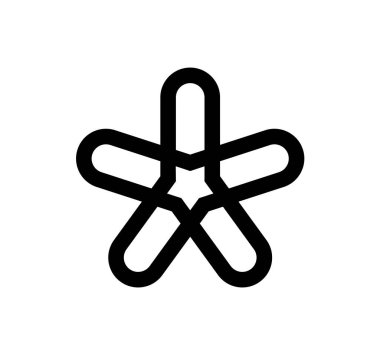 Soyut yıldız vektör logo tasarım şablonu elementleri. Muhteşem Renkli Yıldız Logosu Vektörü