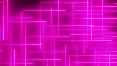Parlayan pembe çizgiler. Hareket eden ışık çizgileri modern renkli duvar kağıtları. Fütürist soyut fon. Alfa mat kanalı ile 4k hareketli video animasyonu.