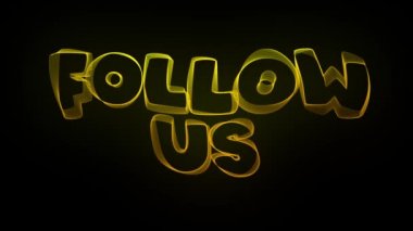 Dalgalı renk çizgileri olan yaratıcı tipografi metin animasyonunu takip edin. 4k hareketli video animasyon dalgaları sıvı çizgilerin desenlere dönüşmesi. Modern renkli floresan ses dalgası şekli