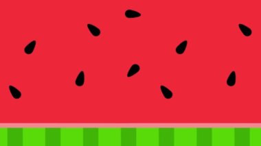 kırmızı karpuz Minimal Hareketi kusursuz desen 4k hareket animasyonu Soyut 3d oluşturma arkaplan oluşturulabilir döngü dizisi