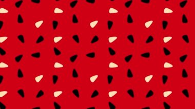 kırmızı karpuz Minimal Hareketi kusursuz desen 4k hareket animasyonu Soyut 3d oluşturma arkaplan oluşturulabilir döngü dizisi