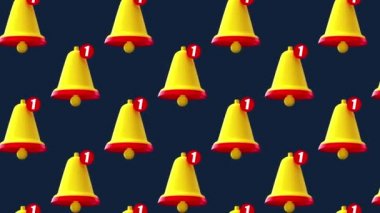 Uyarı çanı Minimum Hareketli Sanatsız Desensiz Desensiz 4k Hareket Tasarım Canlandırması Soyut 3d oluşturma Arkaplan Döngüsü Sıralaması