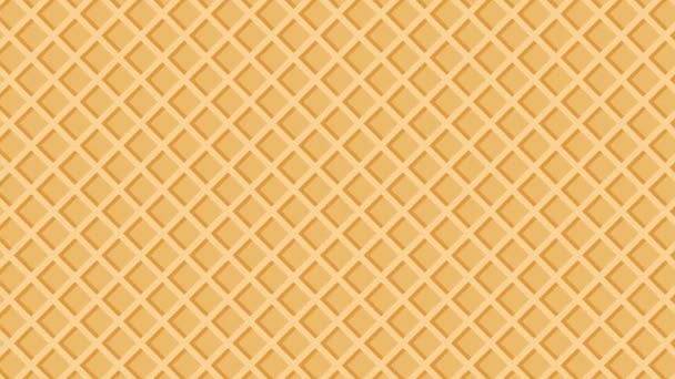 Wafer Waffeln Minimal Motion Art nahtloses Muster 4k Motion Design Animation Abstrakt 3D Render Hintergrund Loopable Sequenz — Stockvideo