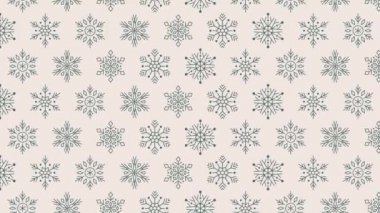 Çizgi Kar Tanesi XNoel Minimum Hareketi Sanatsız Desensiz Desensiz 4k hareket animasyonu Soyut 3d oluşturma arkaplan oluşturulabilir döngü dizisi