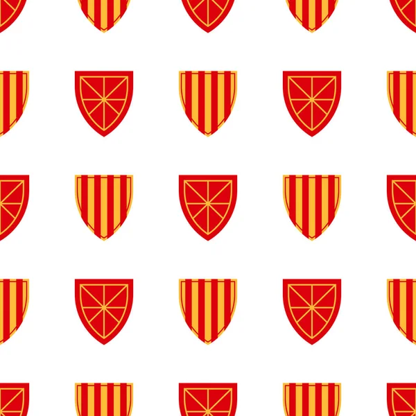 Padrão Escudo Repetir Padrão Sem Costura Padrão Heráldico Medieval Real —  Vetores de Stock