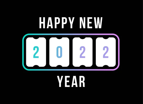 Frohes Neues Jahr Mit Dem Countdown Zur Anzeigetafel 2022 Konzept — Stockvektor