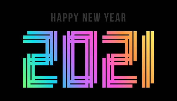 Frohes Neues Jahr 2022 Holographische Zahl 2022 Fettes Hologramm Neujahr — Stockvektor