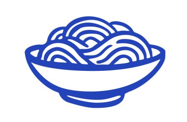 Makarna, Akdeniz karalaması. Beyaz bg üzerinde izole edilmiş vektör karalama resimleme simgesi.