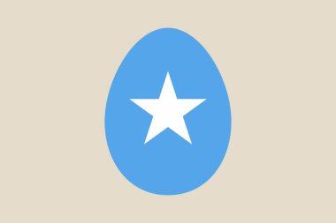 Temiz Bej Arkaplan Vektörü Üzerinde Mavi Oval Şekil Gösterici Kalite ve Mükemmellik Merkezli Beyaz Yıldız.