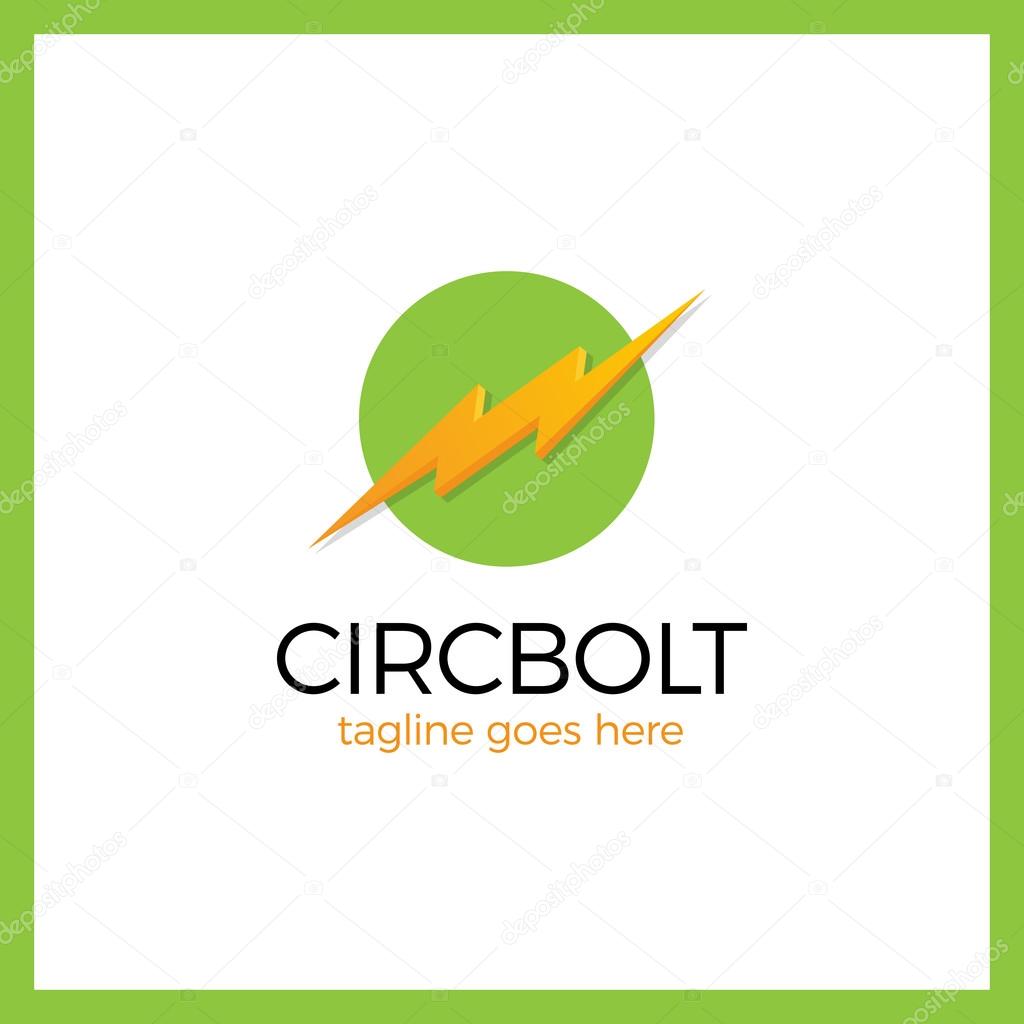 Storm 3d bolt Logo Template