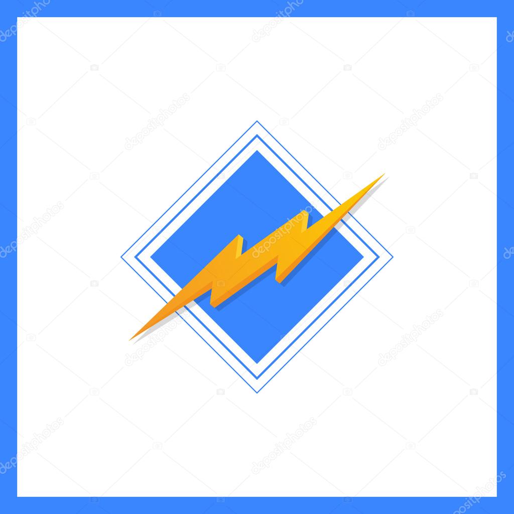 Storm 3d bolt Logo Template