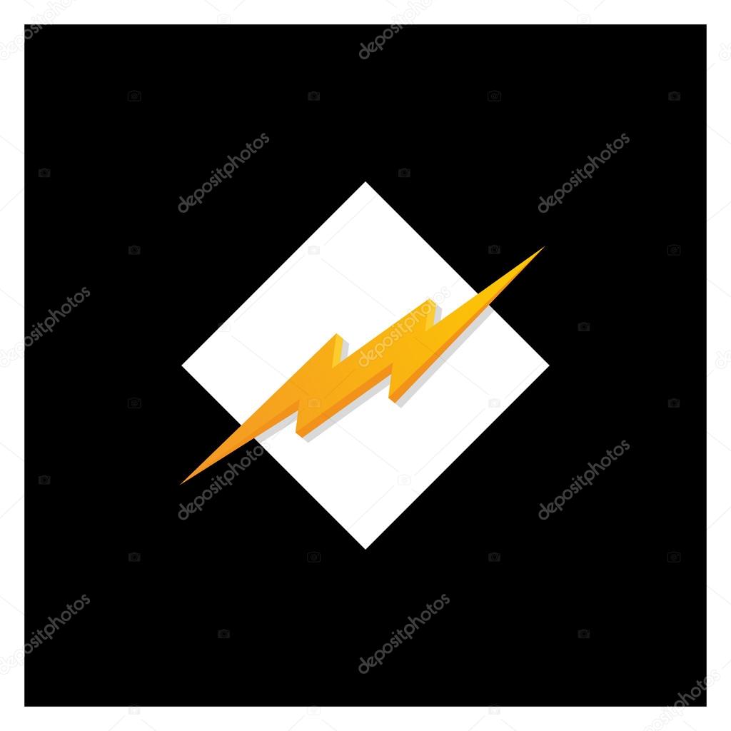 Storm 3d bolt Logo Template