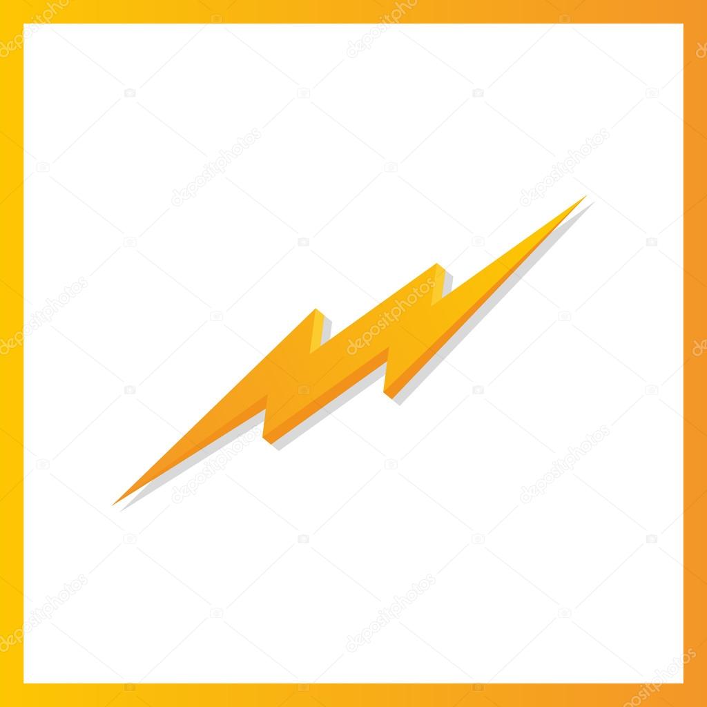 Storm 3d bolt Logo Template.