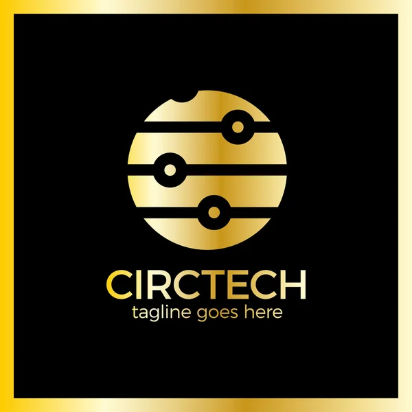 Логотип Circle Tech — стоковый вектор