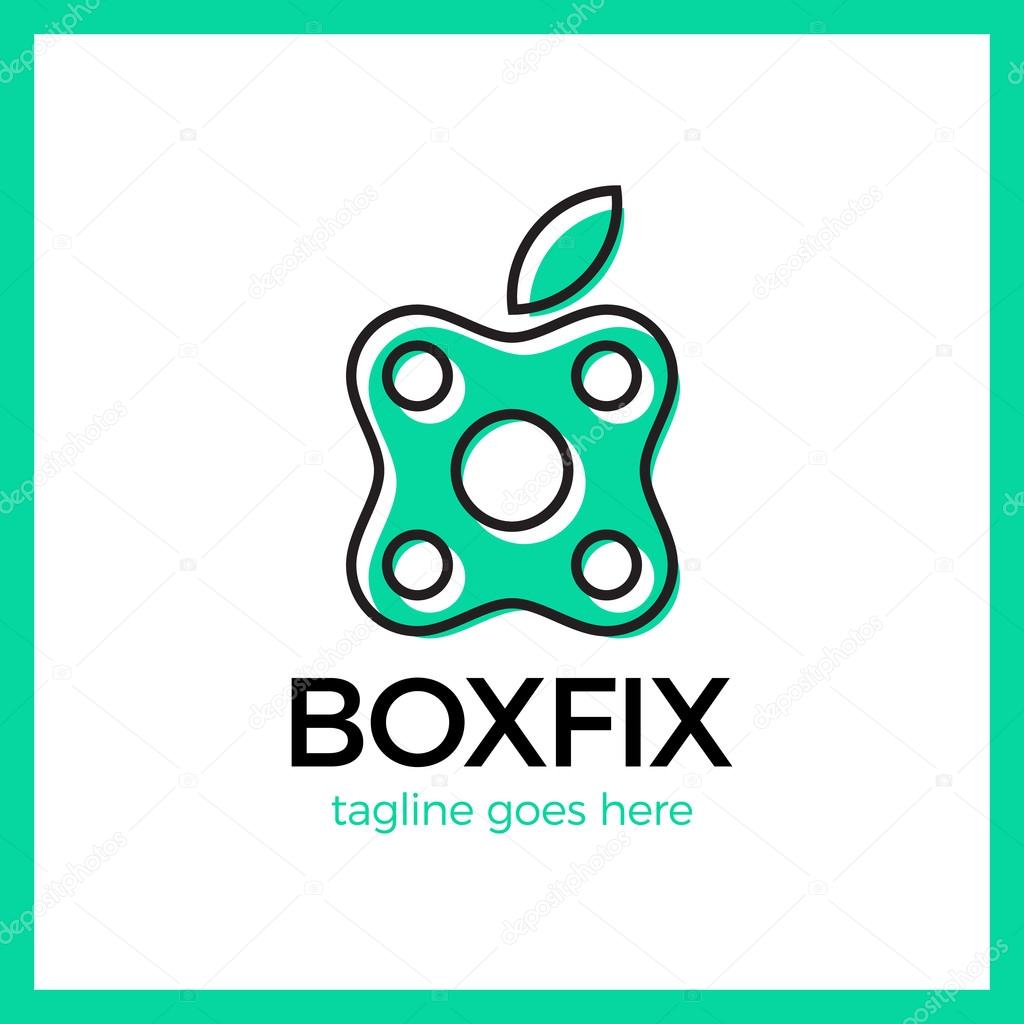Eco Box Fix Logo. Repair center