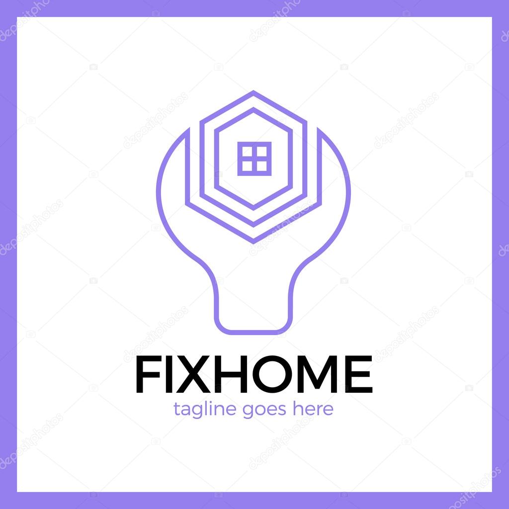 House Repair Logo. Home Fix logotype
