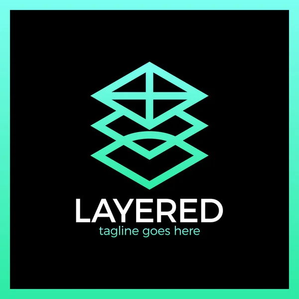 Logo dell'app Layer — Vettoriale Stock
