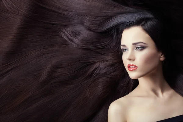 Lot of hair in women. — Stock Photo, Image