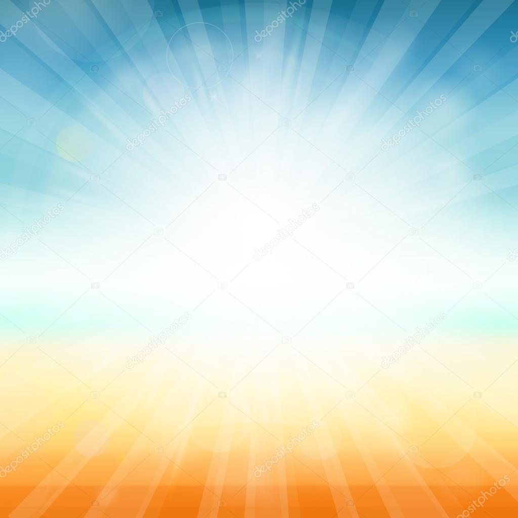 Summer time background - illustration. Vector illustration of a glowing Summer  time background. Stock Vector Image by ©NBeauty #108991284