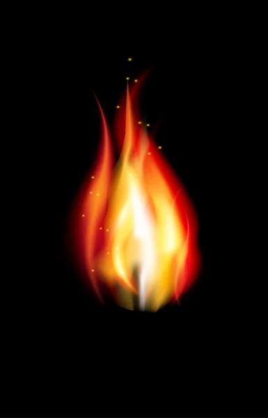 Burn flame fire background — Stock Photo, Image
