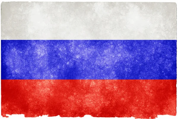 Painting flag Russia with white background — Stock Photo, Image