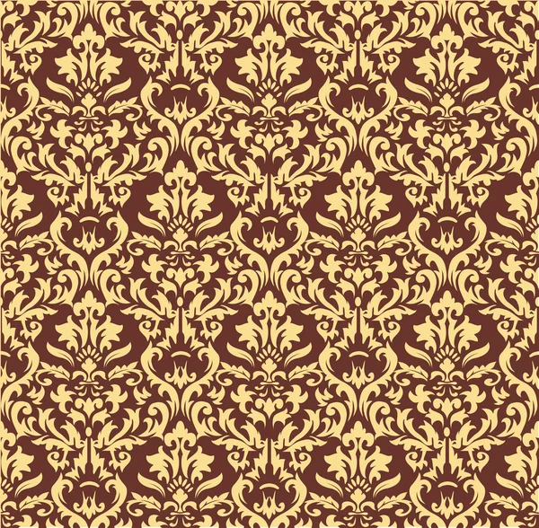 Vector damask seamless pattern background. Elegant luxury texture for wallpapers, backgrounds and page fill. — Stock Vector