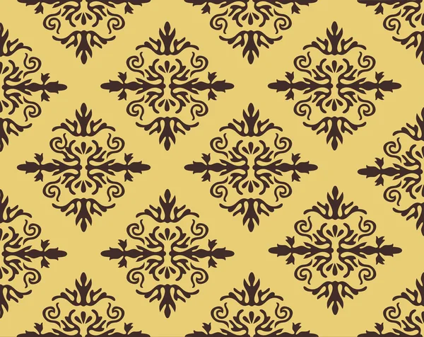 Vektor Damask hladký vzor pozadí. Elegantní luxusní textura pro tapety, pozadí a stránku výplně. — Stockový vektor