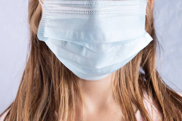 Human Face Wearing Protective Mask Healthy Life Style — Stock Photo, Image