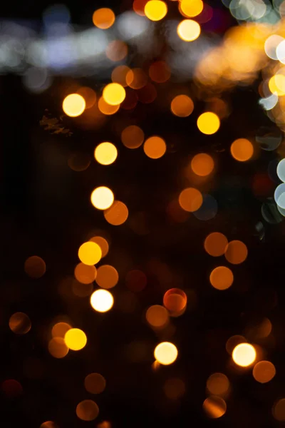 Sfondo Luce Natale Bokeh Luce Dalla Decorazione Natale — Foto Stock