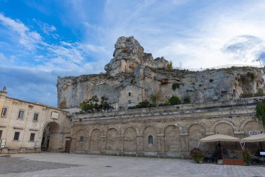 22 Ekim 2026, Matera, İtalya. San Pietro Barisano ya da San Pietro de Veteribus, Matera şehrindeki bir rock kilisesidir.