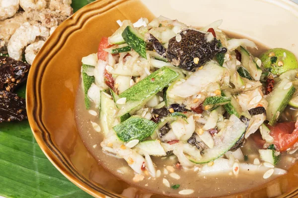 Gurkensalat und Pfeffer im Thai-Stil — Stockfoto