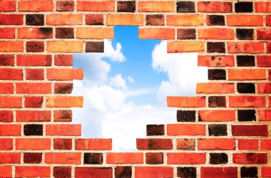 Delikli tuğla duvar