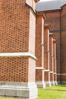 Dışarıda, Uppsala İsveç'te ünlü Uppsala Katedrali