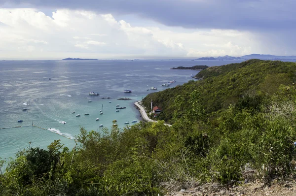 Isola di larn koh spiaggia tropicale nella città di Pattaya Thailandia — Foto Stock