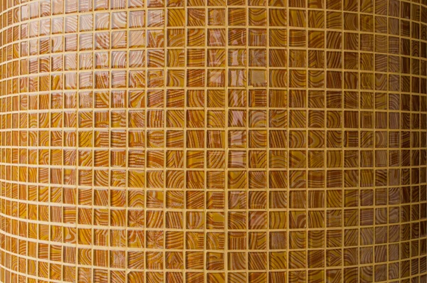 Mosaico en estilo antiguo apilado con diminuto marrón. Fondo con —  Fotos de Stock