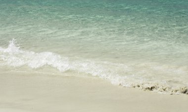 Koh Larne Pattaya.Thailand üzerinde kum plaj