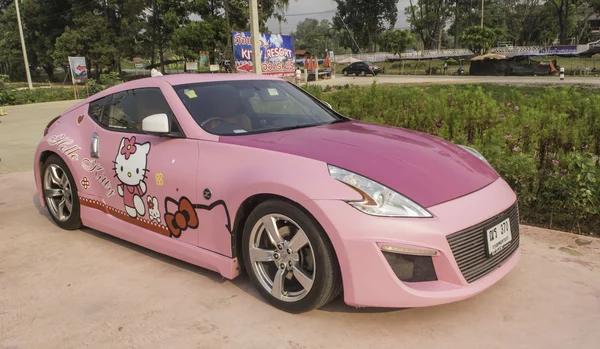 Loei-2 Mart: Nissan 370Z spor araba, Hello Kitty baskı, d