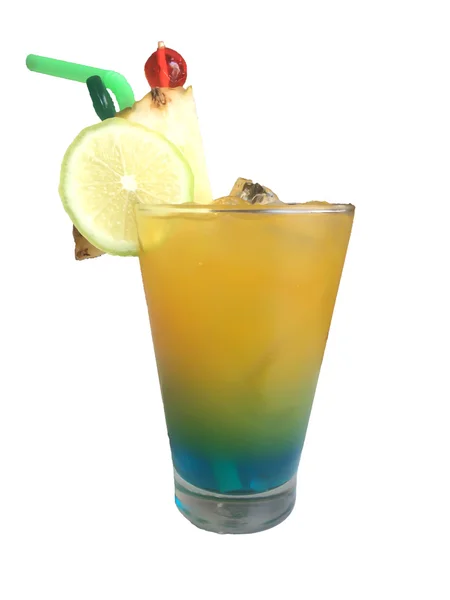 Blue Lagoon Drink con vodka, curacao blu e sprite — Foto Stock