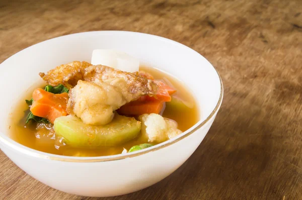 Hot and sour with fish, delicious thai traditional food. — Stock Photo, Image
