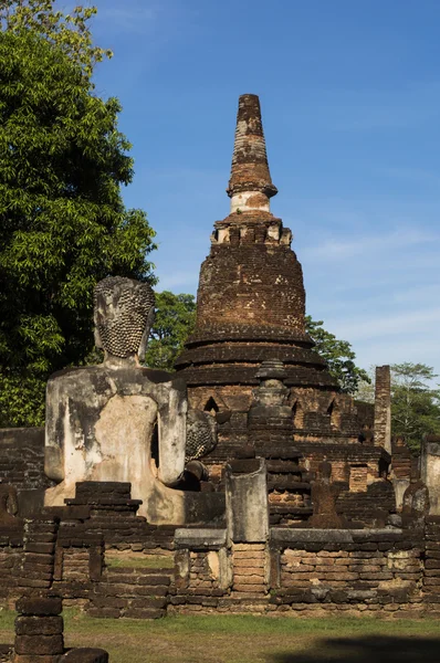 Une partie de la ruine du temple Wat Phra Kaeo à Kamphaeng Phet — Photo