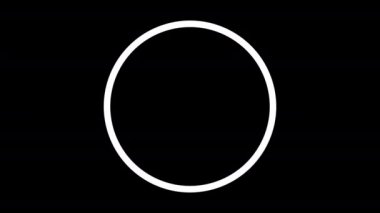 İşaretli İşaretin Canlandırılması. 4k Hareket Grafikleri. Siyah Arkaplanı İmzala