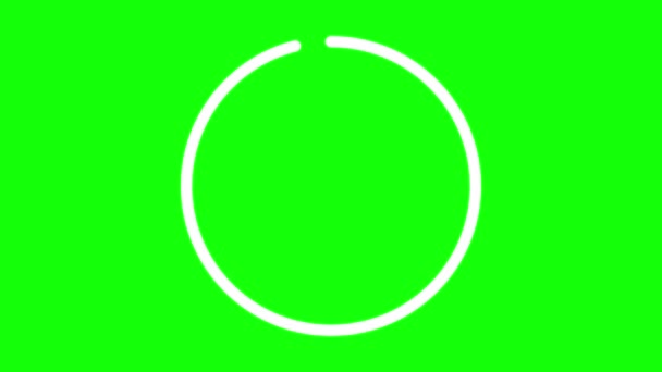 Şaretli Şaretin Canlandırılması Hareket Grafikleri Yeşil Ekran Krom Anahtar Arkaplanını — Stok video