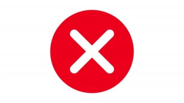 Kızıl Haç Animasyonu. 4k Hareket Grafikleri. Beyaz Arkaplanı İmzala